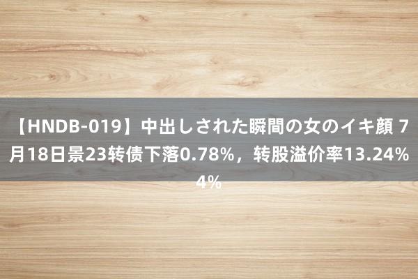 【HNDB-019】中出しされた瞬間の女のイキ顔 7月18日景23转债下落0.78%，转股溢价率13.24%