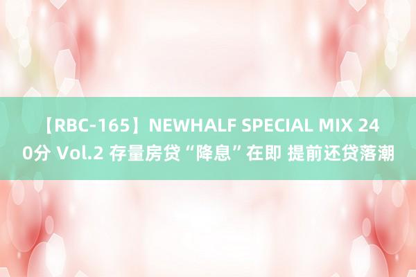 【RBC-165】NEWHALF SPECIAL MIX 240分 Vol.2 存量房贷“降息”在即 提前还贷落潮