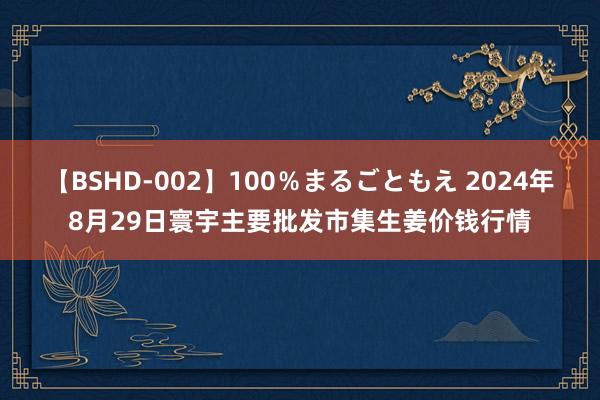 【BSHD-002】100％まるごともえ 2024年8月29日寰宇主要批发市集生姜价钱行情