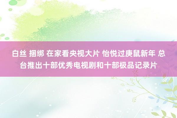 白丝 捆绑 在家看央视大片 怡悦过庚鼠新年 总台推出十部优秀电视剧和十部极品记录片